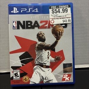 NBA 2K18 Sony PlayStation 4 PS4 Basketball Video Game Kyrie Irving Cover